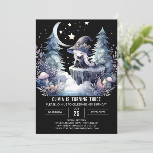 魔法ガールウィザード誕生日 招待状 (スタンド正面)