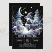 魔法ガールウィザード誕生日 招待状 (正面/裏面)