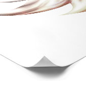 魔法キツネ – ホワイトポスター ポスター (角)