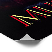 魔法キノコのネオンファンタジーポスター ポスター (角)