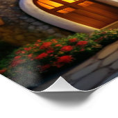 魔法キノコの世界: 4K超現実的モダン ポスター (コーナー)