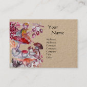 魔法キノコファンタジークラフト紙 名刺 (正面)