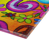 魔法キノコ及び蝶の切断板 カッティングボード (角)