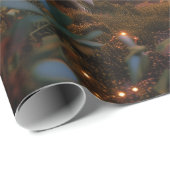 魔法キノコ妖精の森デジタルアート ラッピングペーパー (ロールコーナー)