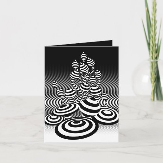 魔法キノコ小さなグリーティングカード カード (正面)