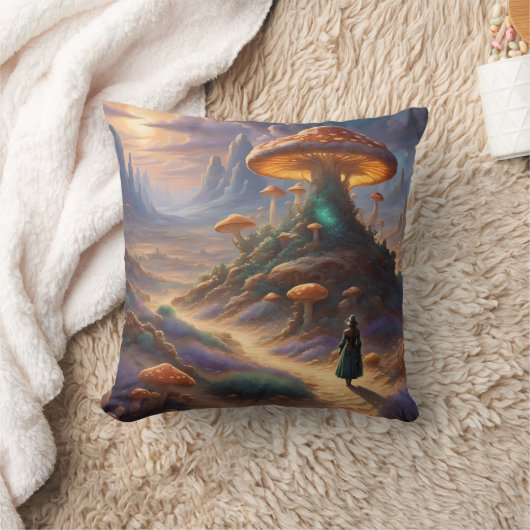 魔法キノコ惑星 クッション (ブランケット)