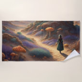 魔法キノコ惑星 ビーチタオル (正面)