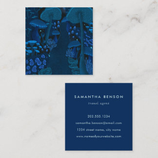 魔法キノコ林ファンタジー スクエア名刺