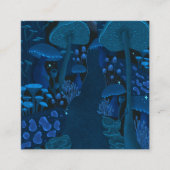 魔法キノコ林ファンタジー スクエア名刺 (正面)