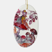 魔法キノコ紅白フローラファンタジー セラミックオーナメント (右)