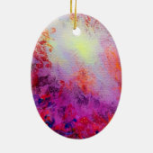 魔法キノコ紅白フローラファンタジー セラミックオーナメント (裏面)