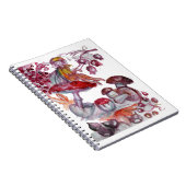 魔法キノコ紅白フローラファンタジー ノートブック (右側)