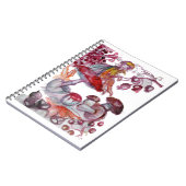 魔法キノコ紅白フローラファンタジー ノートブック (左側)