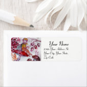 魔法キノコ紅白フローラファンタジー ラベル (インサイチュ)