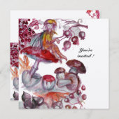 魔法キノコ紅白フローラファンタジー 招待状 (正面/裏面)