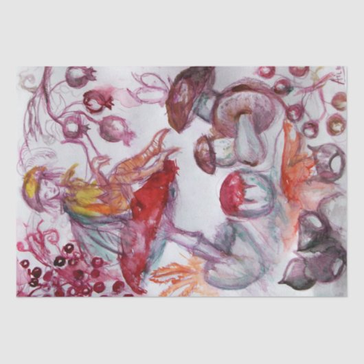 魔法キノコ紅白フローラファンタジー 薄葉紙 (正面)