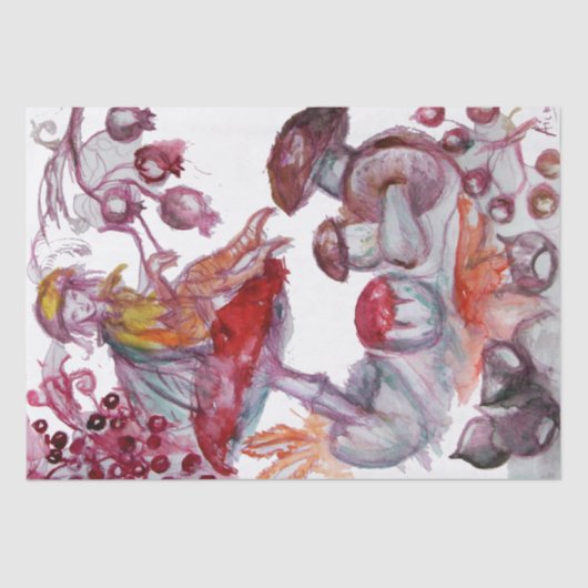 魔法キノコ紅白フローラファンタジー 薄葉紙 (正面)