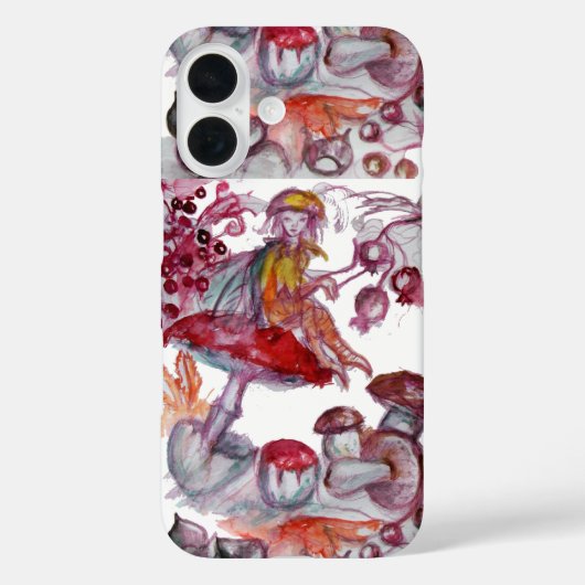 魔法キノコ紅白フローラファンタジー Case-Mate iPhoneケース (裏面)
