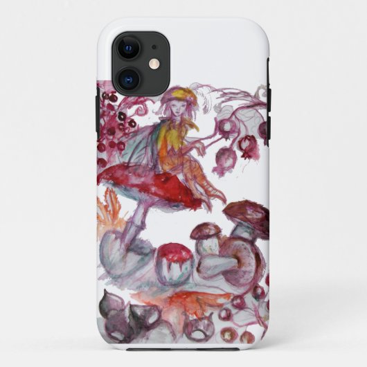 魔法キノコ紅白フローラファンタジー Case-Mate iPhoneケース (裏面)