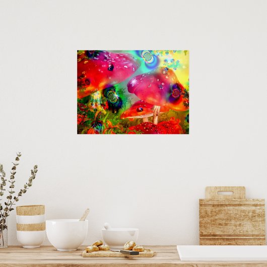 魔法キノコ – ポスター (キッチン)