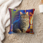 魔法キャットアンドスイング幽霊ハロウィン クッション (ブランケット)