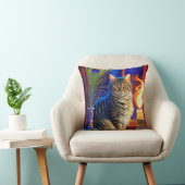 魔法キャットアンドスイング幽霊ハロウィン クッション (椅子)