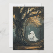 魔法キャットアンドスイング幽霊ハロウィン 招待状 (裏面)