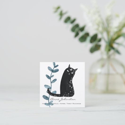 魔法キャットスクエアビジネスカード スクエア名刺 (スタンド正面)