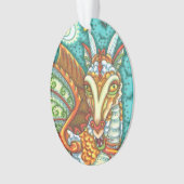 魔法キャンディコーンドラゴン、ハロウィーンファンタジー オーナメント (正面)