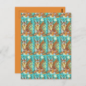 魔法キャンディコーンドラゴン、ハロウィーンファンタジー ポストカード (正面/裏面)