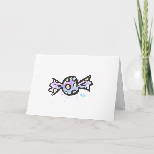 魔法キャンディ「トリックまたはトリート」 {ハロウィーン}カード カード (正面)