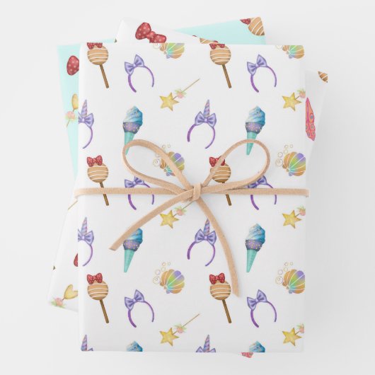 魔法キングダムパターン ラッピングペーパーシート (インサイチュ)