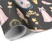 魔法キングダムパターン ラッピングペーパー (ロールコーナー)