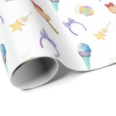 魔法キングダムパターン ラッピングペーパー (ロールコーナー)