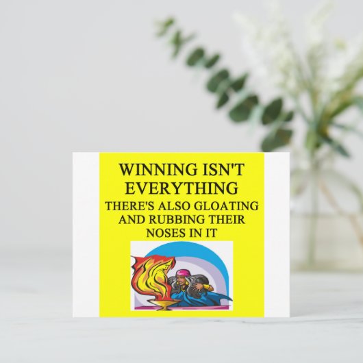 魔法ギャザーとファンタジーゲームジョーク ポストカード (スタンド正面)