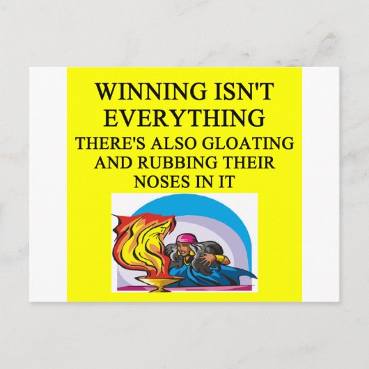 魔法ギャザーとファンタジーゲームジョーク ポストカード (正面)