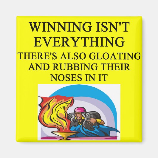 魔法ギャザーとファンタジーゲームジョーク マグネット (正面)