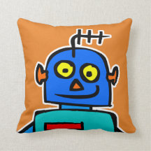 魔法クライアンズブルーロボット装飾用クッションクッション