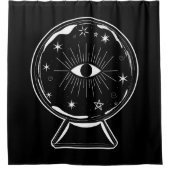 魔法クリスタルボールscry見る目が全てを伝える シャワーカーテン (正面)