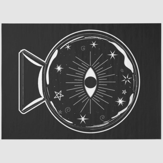 魔法クリスタルボールscry見る目が全てを伝える 薄葉紙 (正面)