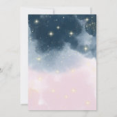 魔法クリスタル不気味ボール心理ジェンダーリビール 招待状 (裏面)