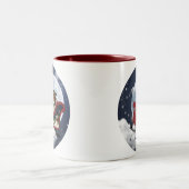 魔法クリスマスシェットランド・ シープドッグ ツートーンマグカップ (中央)