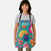 魔法クリージャーレインボーカラフルパターン エプロン (インサイチュ)