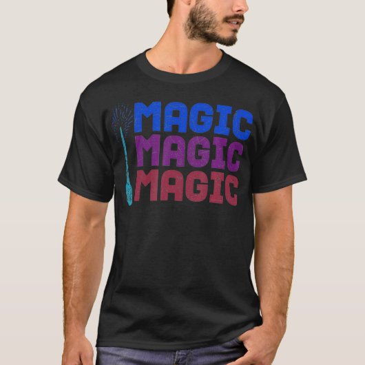 魔法クールウォンド収集機機器収集者プレーヤー Tシャツ (正面)