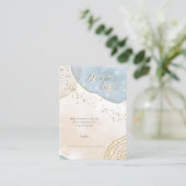 魔法グリッター抽象芸術モダンベビーシャワー エンクロージャーカード (スタンド正面)