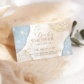 魔法グリッター抽象芸術モダンベビーシャワー エンクロージャーカード