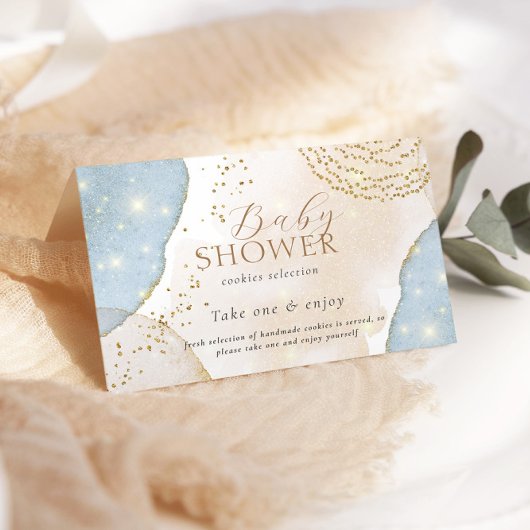 魔法グリッター抽象芸術モダンベビーシャワー エンクロージャーカード