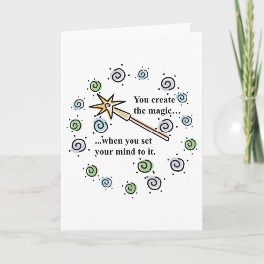 魔法グリーティングカードの作成 カード (正面)