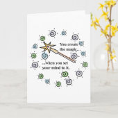 魔法グリーティングカードの作成 カード (黄色い花)