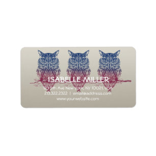 魔法ケルトフクロウ ラベル